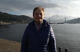 Retrato abuela Nadia, febreiro de 2021, CEIP A Rúa