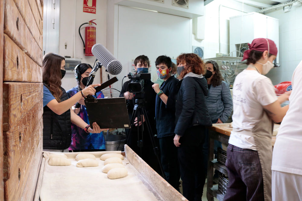 Rodatge dels oficis del barri Cine en curso